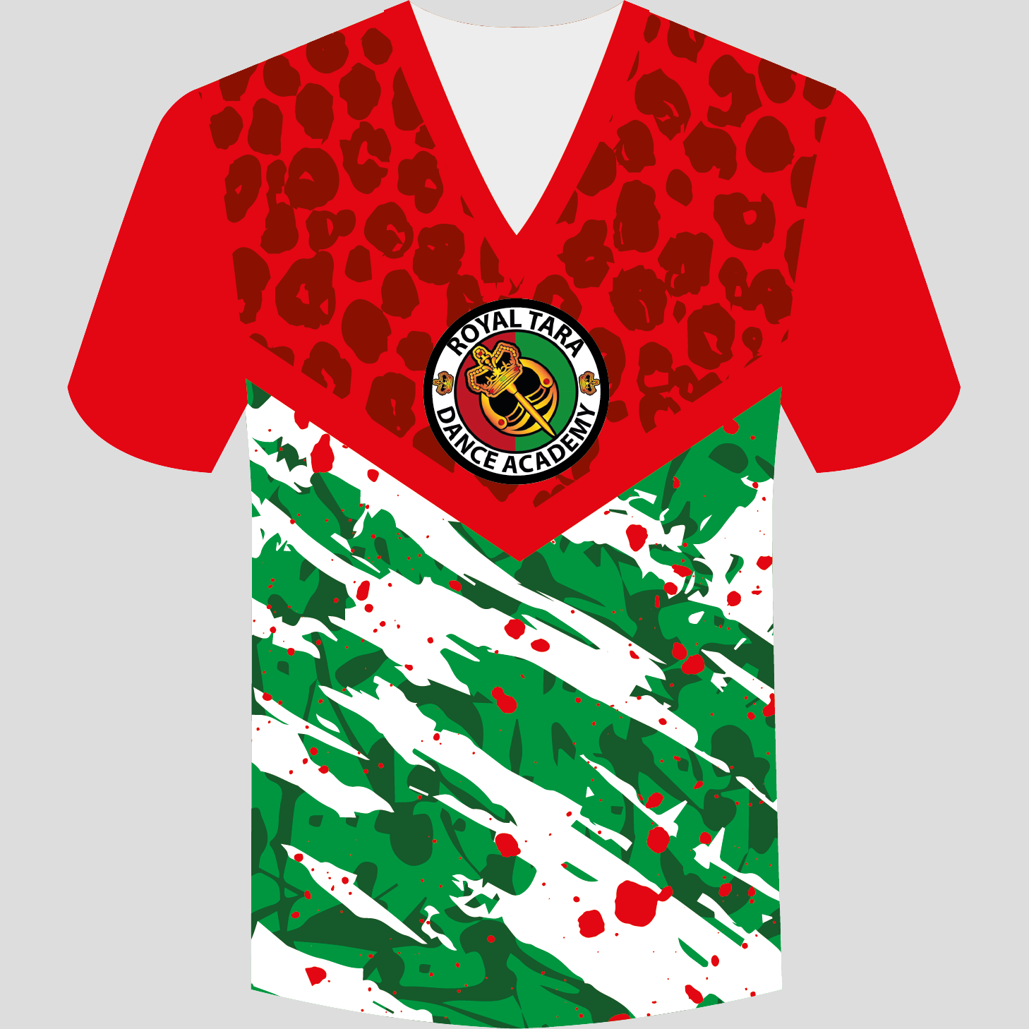 Royal Tara compression v-neck t-shirt front