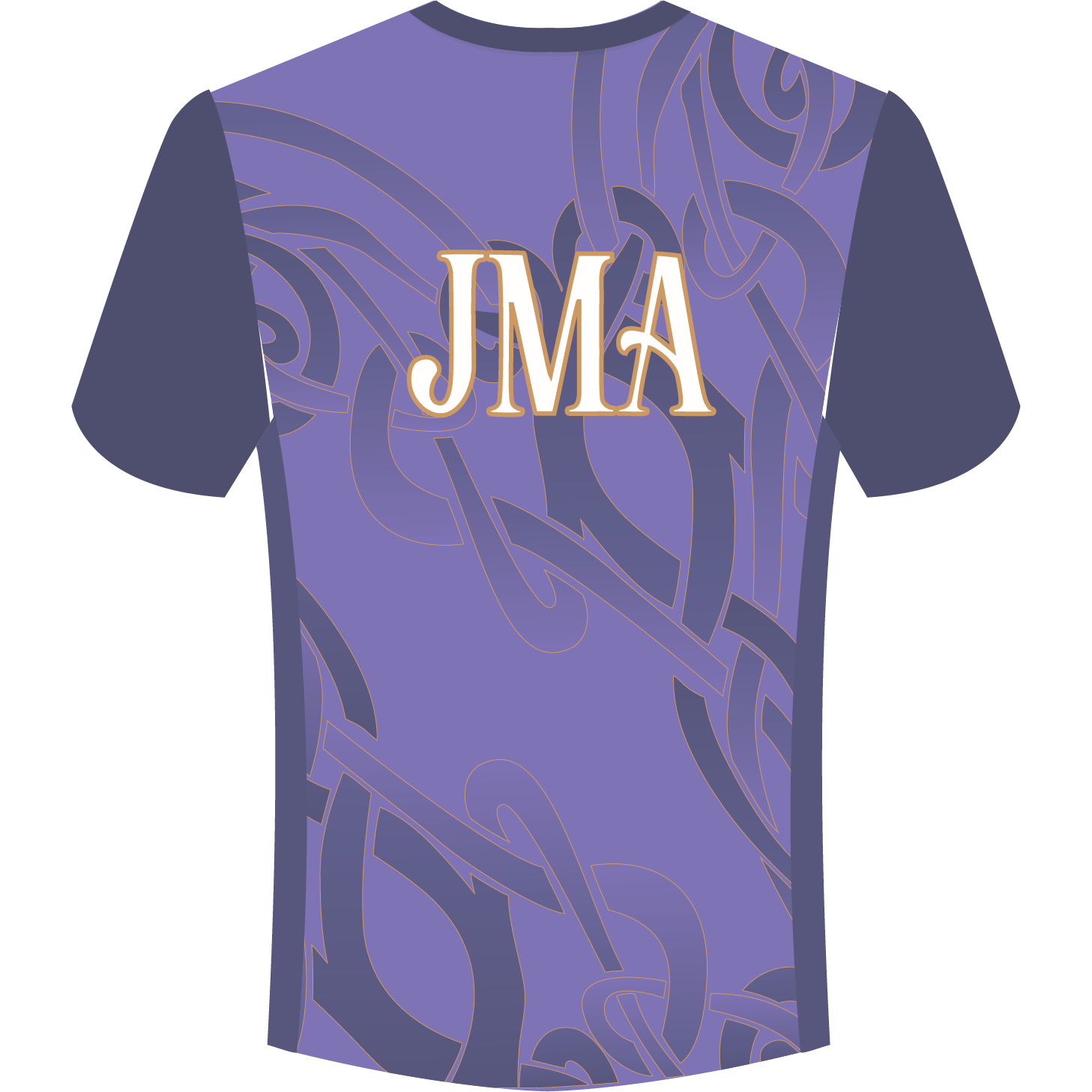 Julie Murray Academy compression v-neck t-shirt back