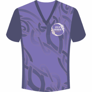 Julie Murray Academy compression v-neck t-shirt front