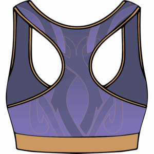 Julie Murray Academy compression crop top back