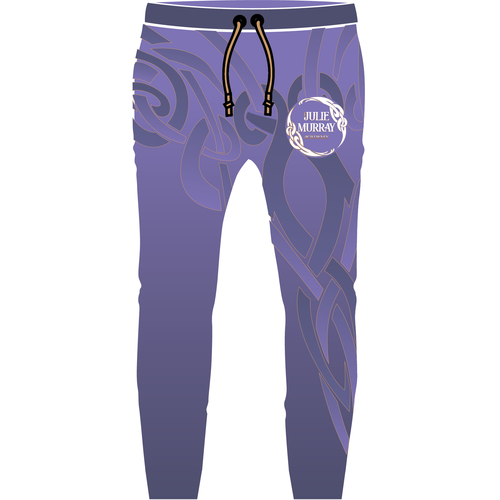 Julie Murray Academy straight leg jogging bottoms front