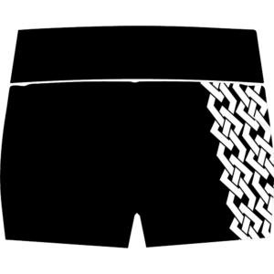 Christine Ayres compression shorts back