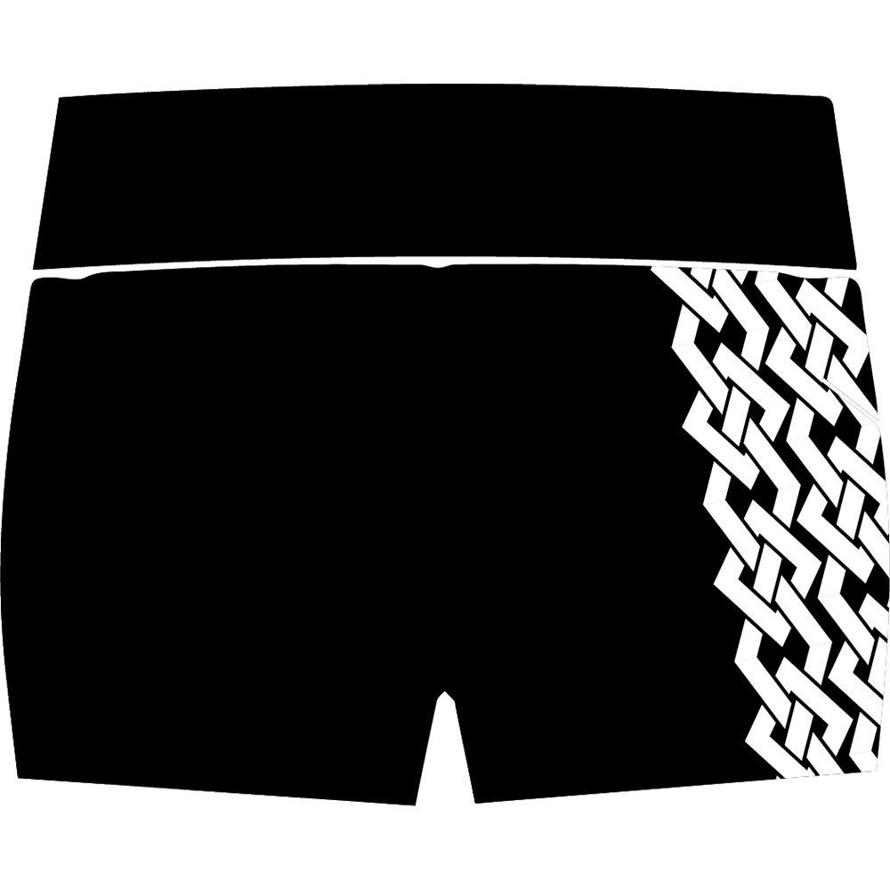 Christine Ayres compression shorts back