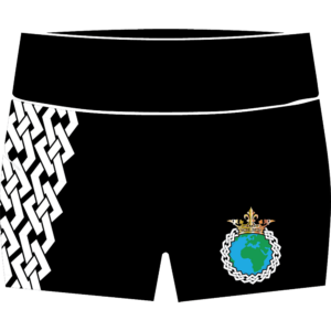 Christine Ayres compression shorts front