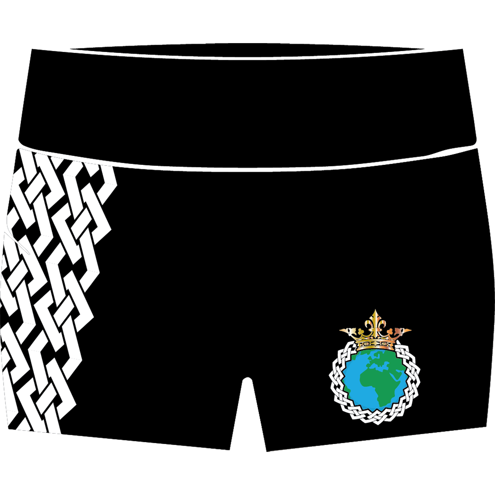 Christine Ayres compression shorts front