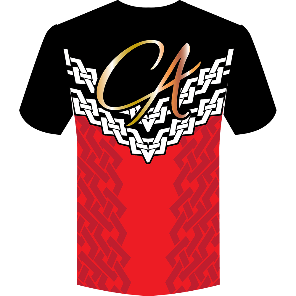 Christine Ayres V-neck compression top back