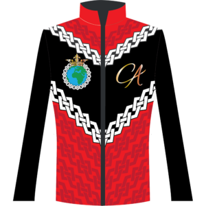 Christine Ayres full zip tracksuit top front