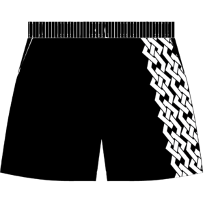 Christine Ayres training shorts back